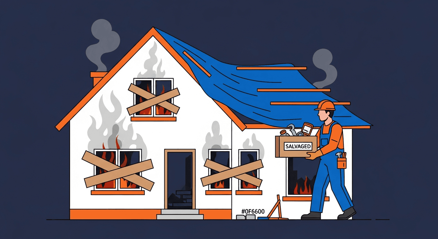 After the Fire: Securing Your Property, Salvaging Contents, and Restoring to Pre-Loss Condition