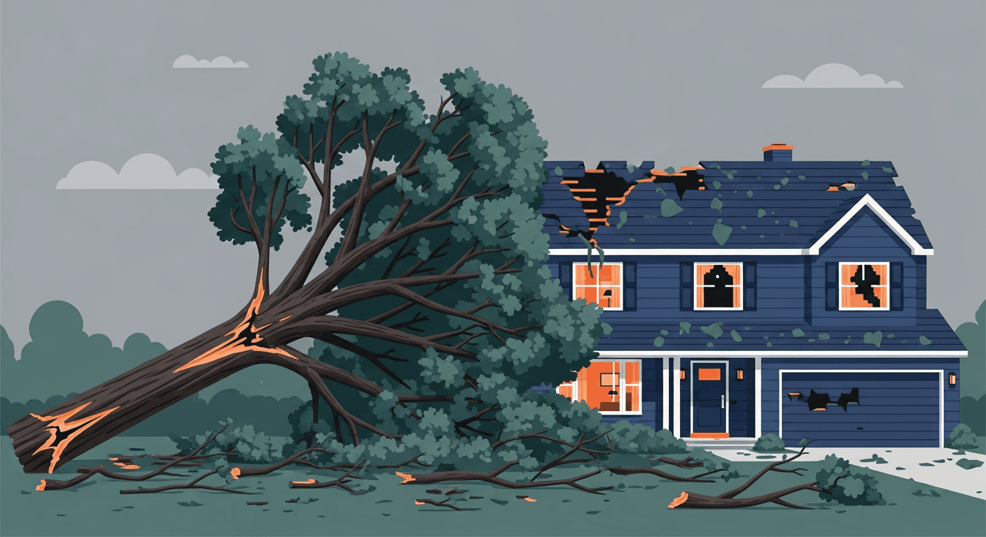 A Tree Fell on Your House: What to Do First (and What to Avoid)