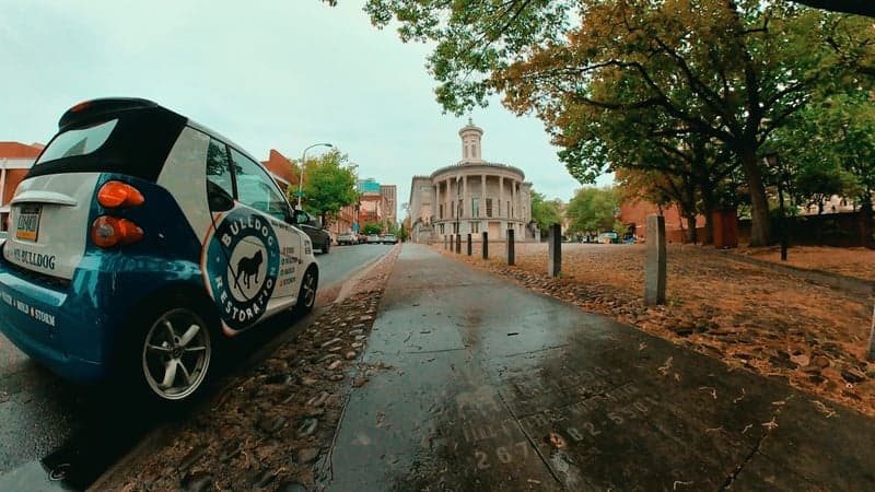 Bulldog Cleaning & Restoration emergency response vehicle in Philadelphia