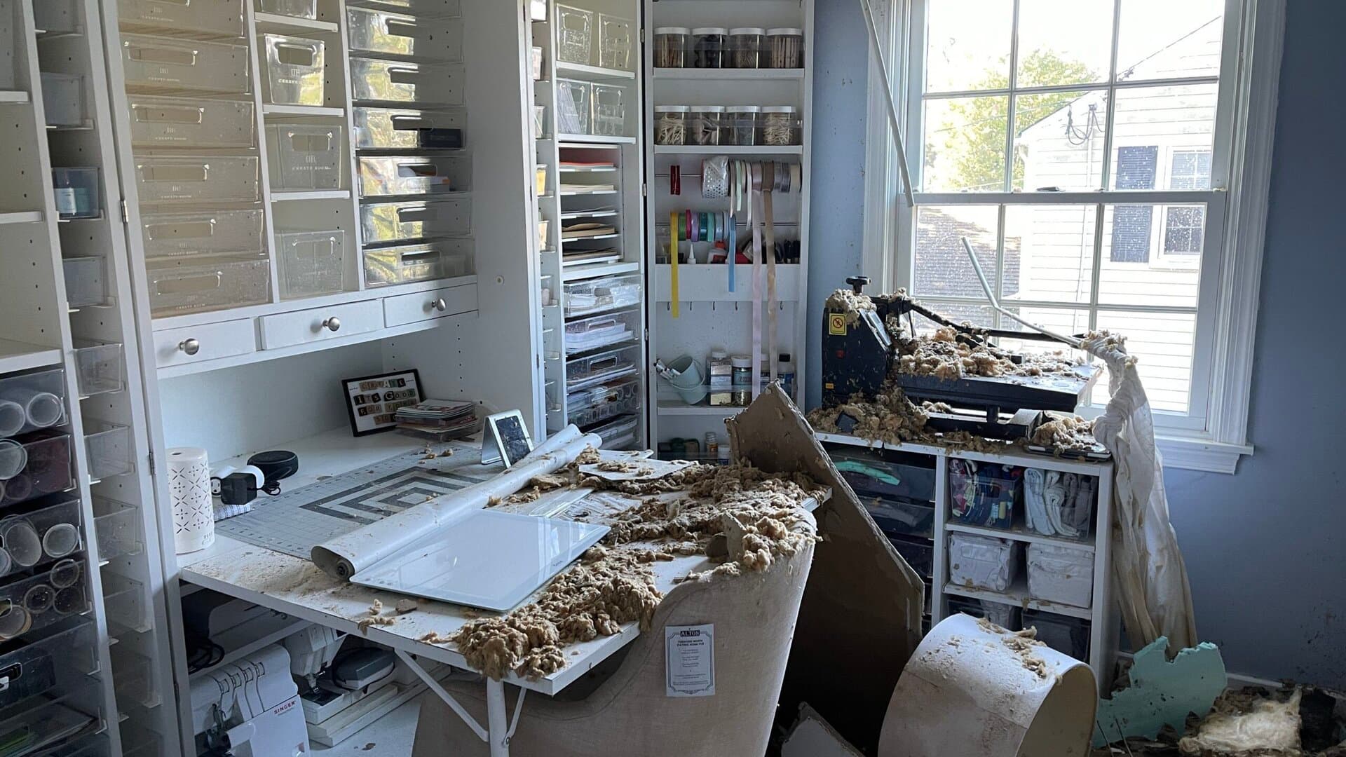 Storm damage to a home exterior after high winds in the Greater Philadelphia area — Bulldog Cleaning & Restoration
